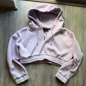 Alphalete Lavender Cropped Hoodie